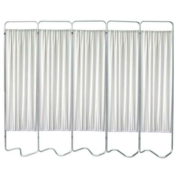Omnimed 5 Section Beamatic Privacy Screen with Fabric Panels, Frost 153055-45 - main